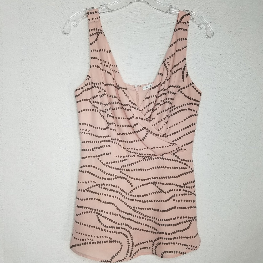 CAbi 273 Sophia Cami Sleeveless Blouse Peplum Sz 4